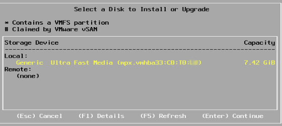 ESXi Storage 6.5