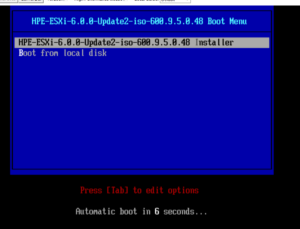 ESXi 6 Boot