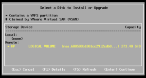 ESXi 6 Disk