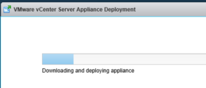 VCSA 6 Progress