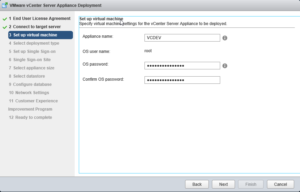 vCSA 6 Settings