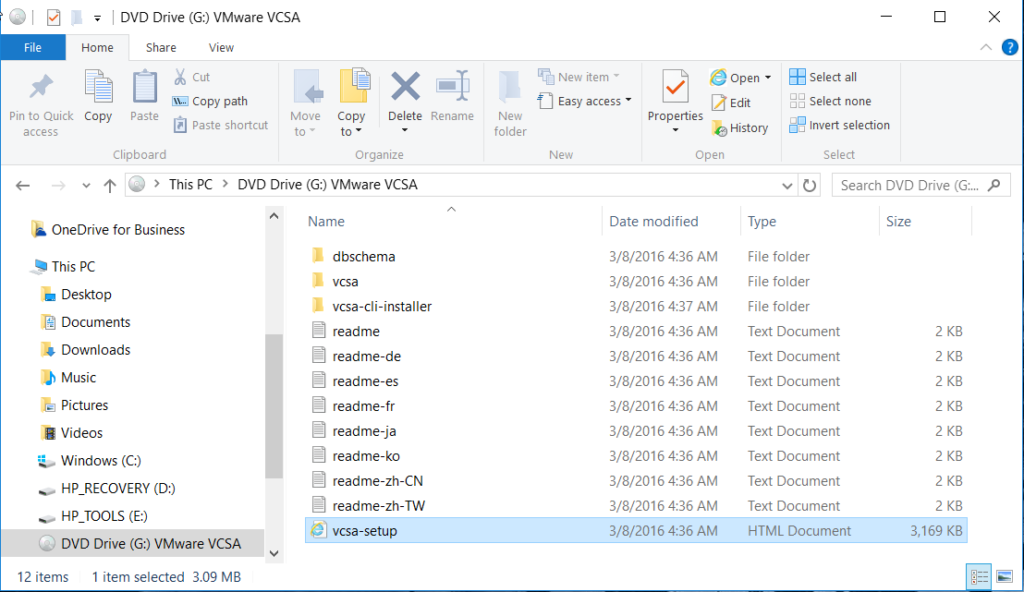 vCSA 6 Mount ISO