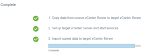 vCSA 6.5 Stage 2 Complete