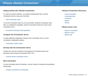 Orchestrator Homepage