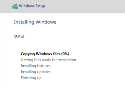 Install Windows Server 2016