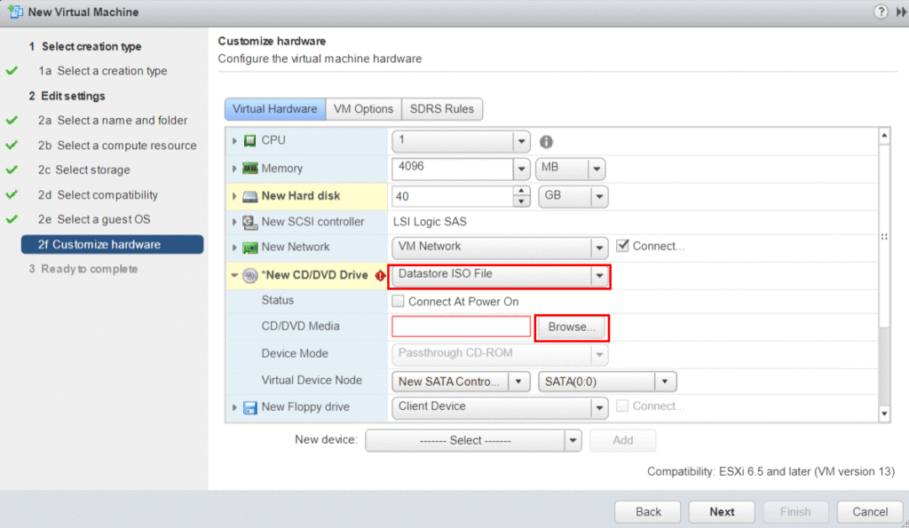 Configure VM