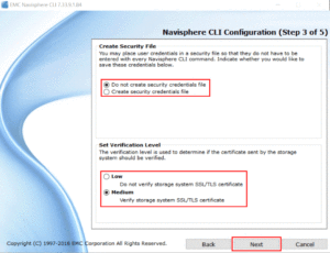 Navisphere CLI Security File