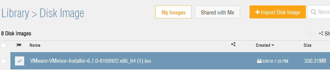 ESXi 6.7 Disk Image