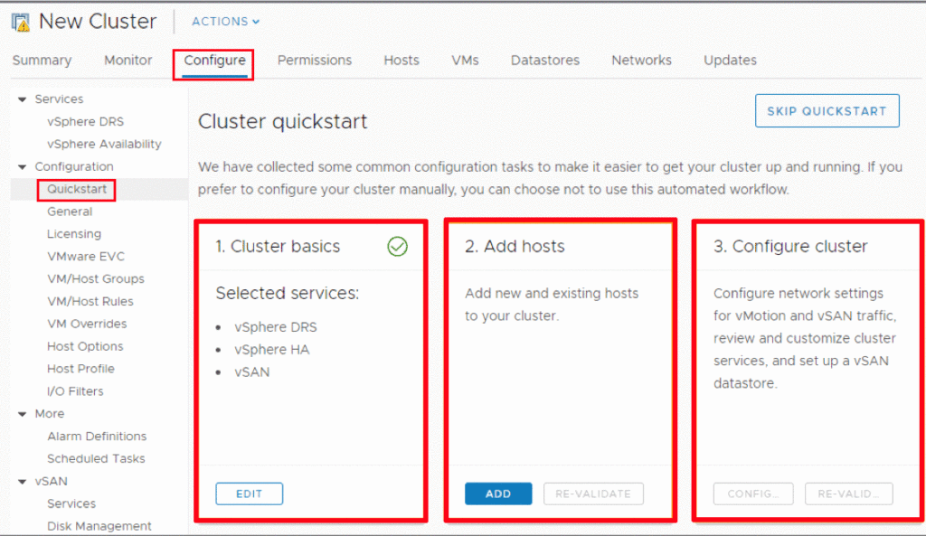 Cluster QuickStart