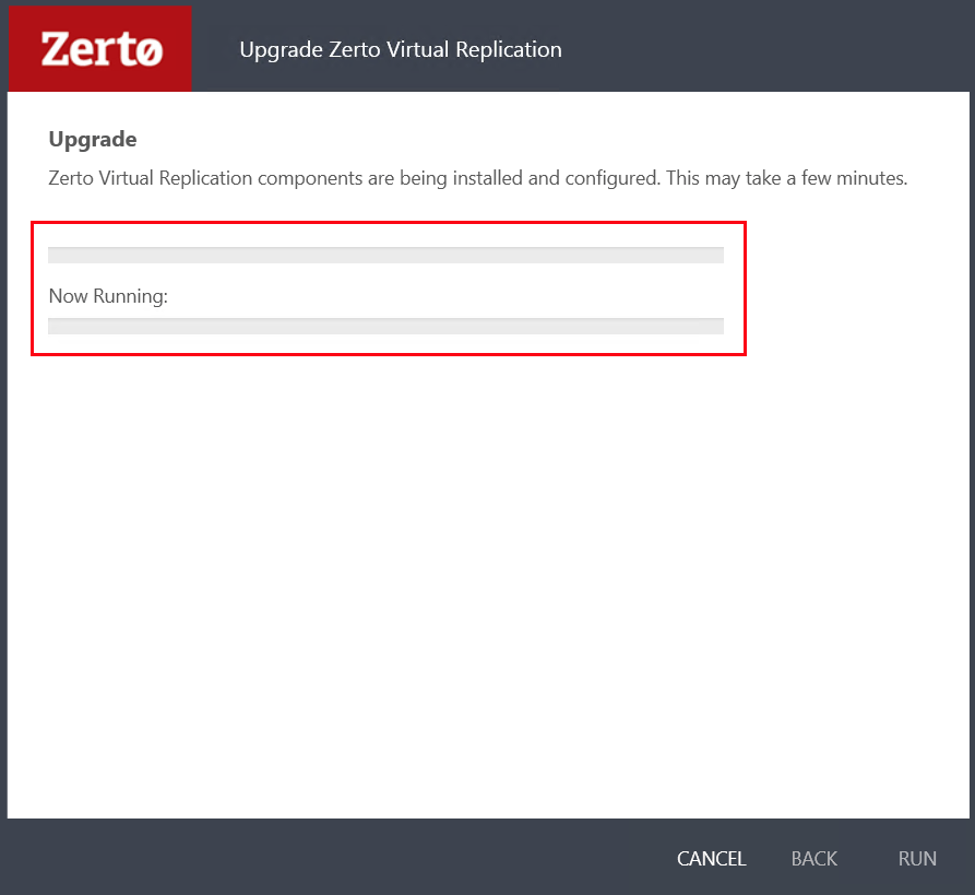 Zerto Upgrade Process