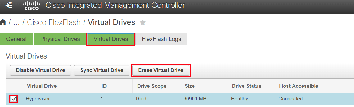 Cisco Virtual Drives