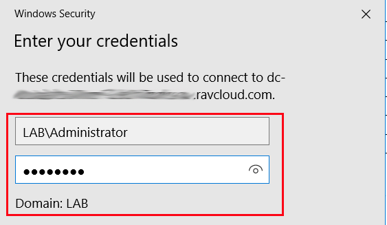 AutoLab RDP Credentials