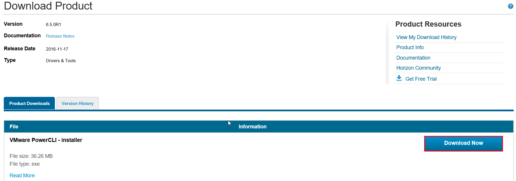 VMware PowerCLI 6.5