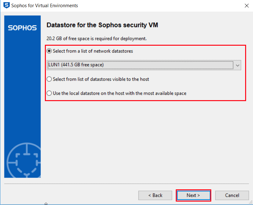 Sophos VE DS