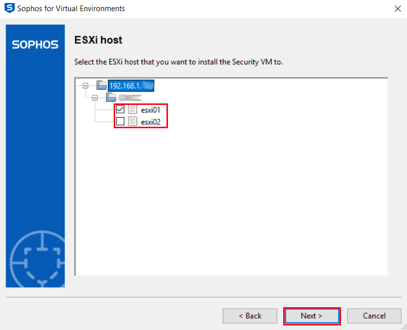 Sophos VE ESXi