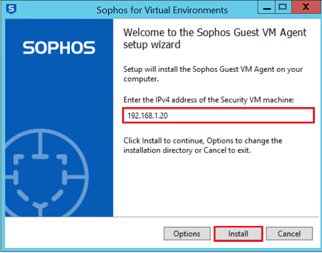 Sophos VE Guest Setup