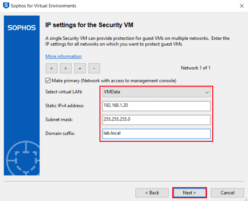 Sophos VE IP