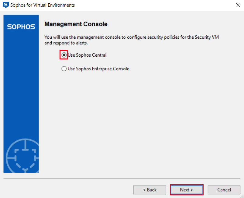 Sophos VE Central