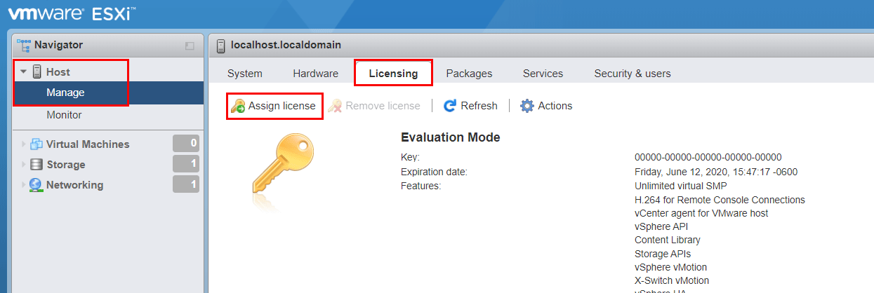 ESXi 7 License