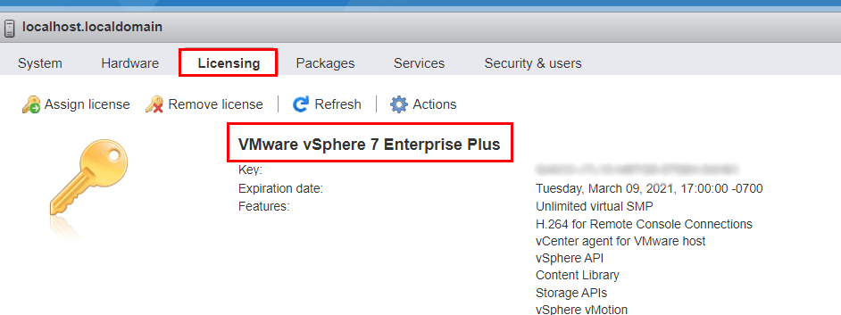 ESXi Enterprise Plus License